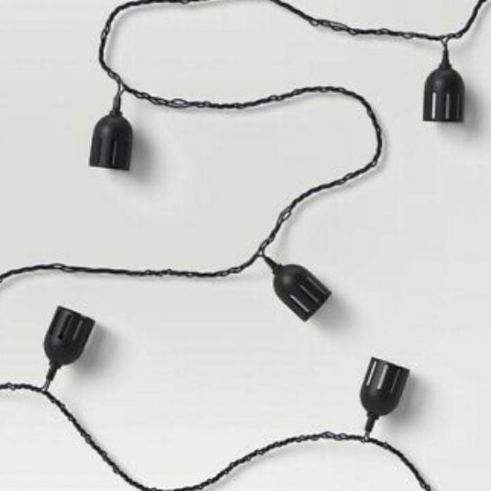 10ct Incandescent Outdoor String Lantern Lights Black - Project 62™. - Picture 2 of 2